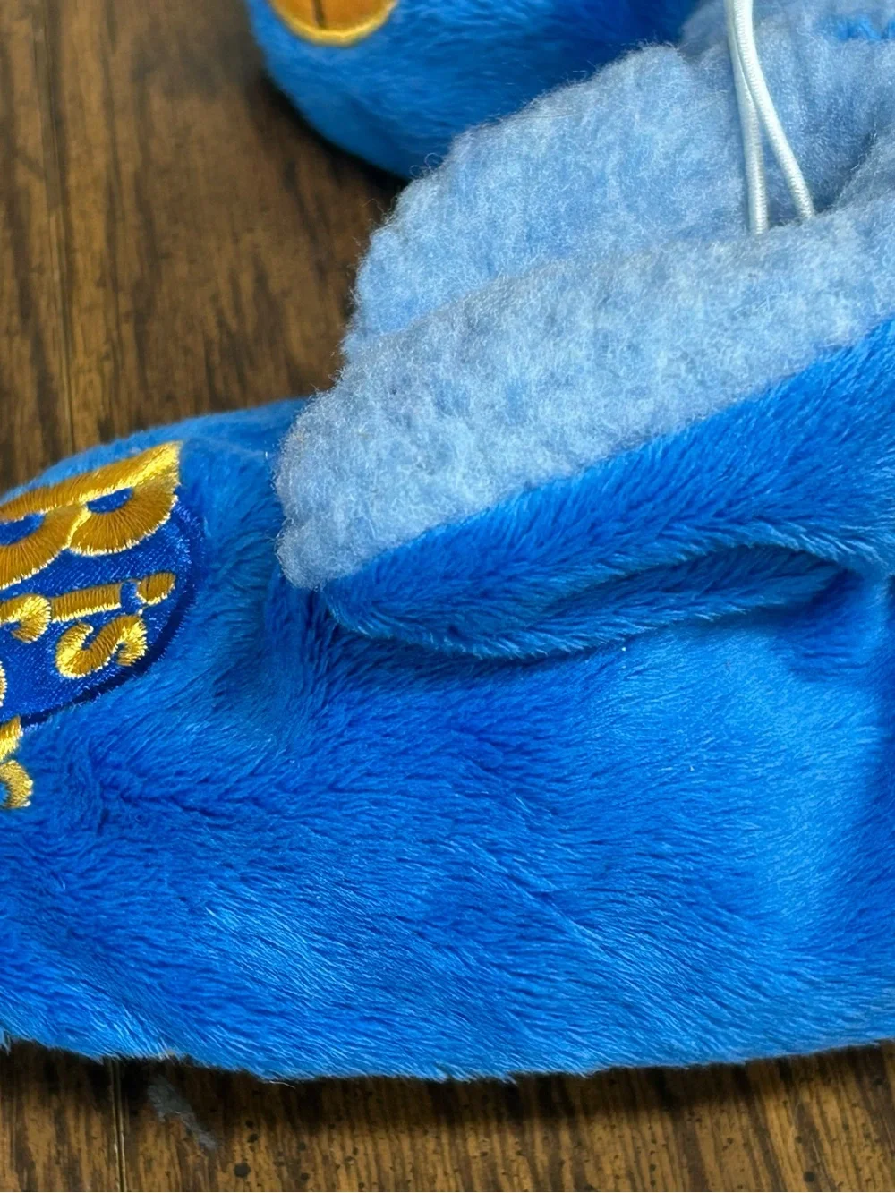 Boys House Slppers Toddler Size 4 Blue Plush B Is For  Basketball